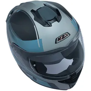 Imagem 3 de Capacete NZI Combi 3 Duo Daily - Preto/Azul/Cinza (Articulado)