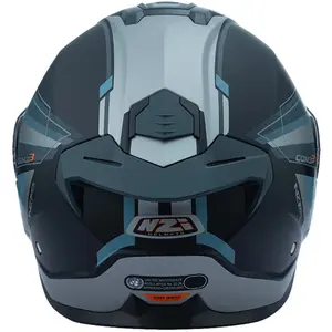 Imagem 7 de Capacete NZI Combi 3 Duo Daily - Preto/Azul/Cinza (Articulado)