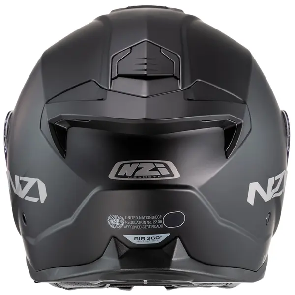 Capacete NZI Combi 3 Duo Monocolor - Preto Fosco (Articulado