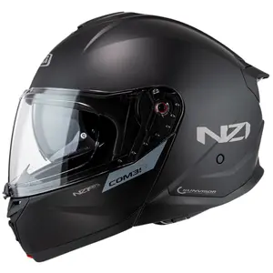 Capacete NZI Combi 3 Duo Monocolor - Preto Fosco (Articulado)