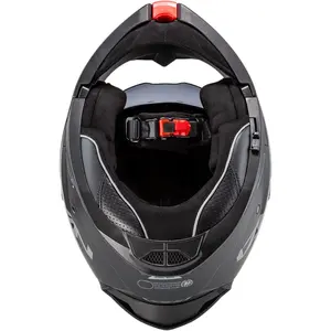 Imagem 7 de Capacete NZI Combi 3 Duo Monocolor - Preto Fosco (Articulado)