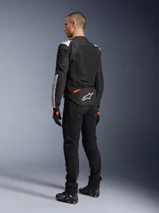 Imagem 10 de Jaqueta Alpinestars T SPS Air V2 - Preto/Branco/Vermelho Fluor