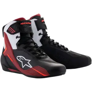Imagem 1 de Tênis Alpinestars Faster 4 Preto/Branco/Vermelho Escuro