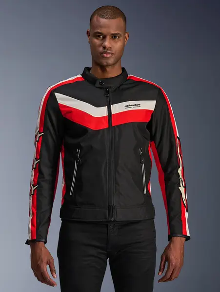 Jaqueta Alpinestars T Dyno WR - Preto/Vermelho - Grid Motors