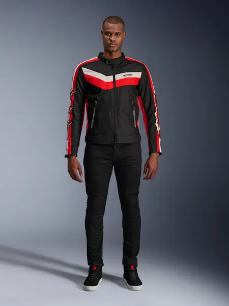 Jaqueta Alpinestars T Dyno WR - Preto/Vermelho - Grid Motors
