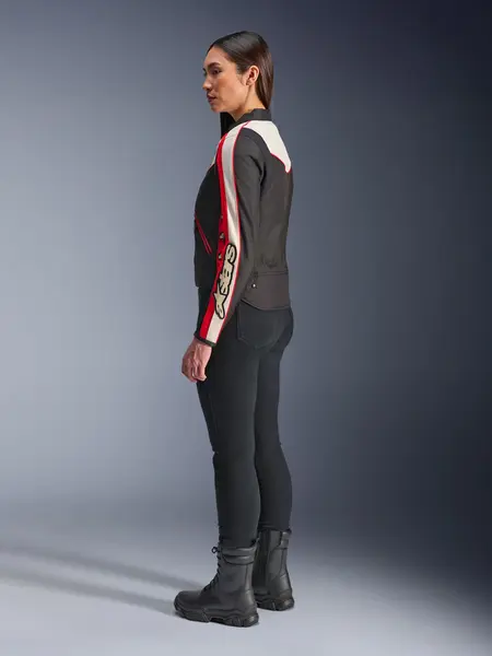 Jaqueta Alpinestars Stella T Dyno WR - Preto/Vermelho - Grid Motors