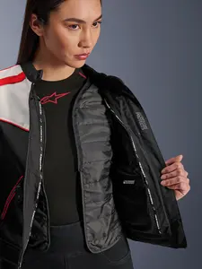 Imagem 4 de Jaqueta Alpinestars Stella T Dyno WR - Preto/Vermelho