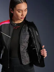 Imagem 4 de Jaqueta Alpinestars Stella T Dyno WR - Preto/Vermelho Fucsia