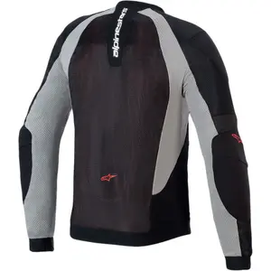 Imagem 2 de Jaqueta Alpinestars Troop Air - Preto/Cinza/Vermelho (Ventilada)