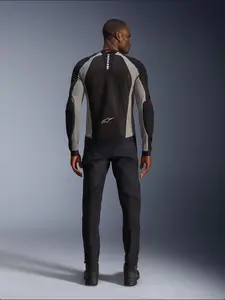 Imagem 7 de Jaqueta Alpinestars Troop Air - Preto/Cinza/Vermelho (Ventilada)