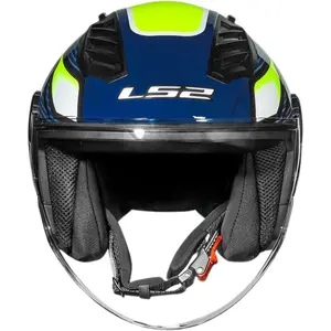 Imagem 6 de Capacete LS2 Airflow 2 Sting - Azul Escuro/Rosa (Aberto)