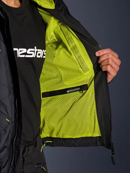 Jaqueta Alpinestars Mogress Air - Preto/Branco/Verde Fluor