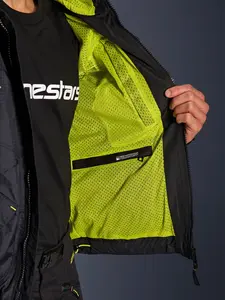Imagem 6 de Jaqueta Alpinestars Mogress Air - Preto/Branco/Verde Fluor (Ventilada)
