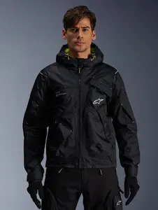 Imagem 3 de Jaqueta Alpinestars Mogress Air - Preto/Branco/Verde Fluor (Ventilada)