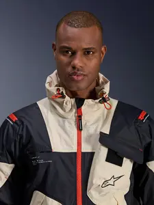 Imagem 4 de Jaqueta Alpinestars Mogress Air - Preto/Bege/Laranja (Ventilada)