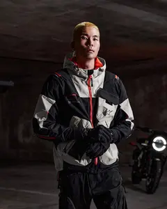 Imagem 12 de Jaqueta Alpinestars Mogress Air - Preto/Bege/Laranja (Ventilada)