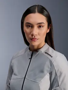 Imagem 5 de Jaqueta Alpinestars Stella C1 Air - Prata (Ventilada)