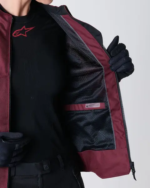 Jaqueta Alpinestars Stella C1 Air - Vermelho Borgonha (Ventilada