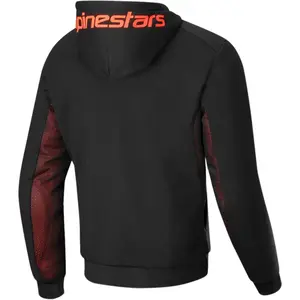Imagem 2 de Jaqueta Alpinestars Chrome Air Sport Hoddie - Preto/Vermelho (Ventilada)