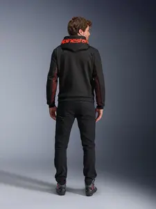 Imagem 8 de Jaqueta Alpinestars Chrome Air Sport Hoddie - Preto/Vermelho (Ventilada)