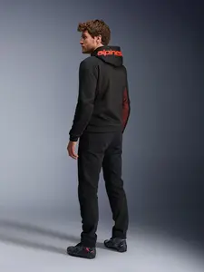 Imagem 9 de Jaqueta Alpinestars Chrome Air Sport Hoddie - Preto/Vermelho (Ventilada)