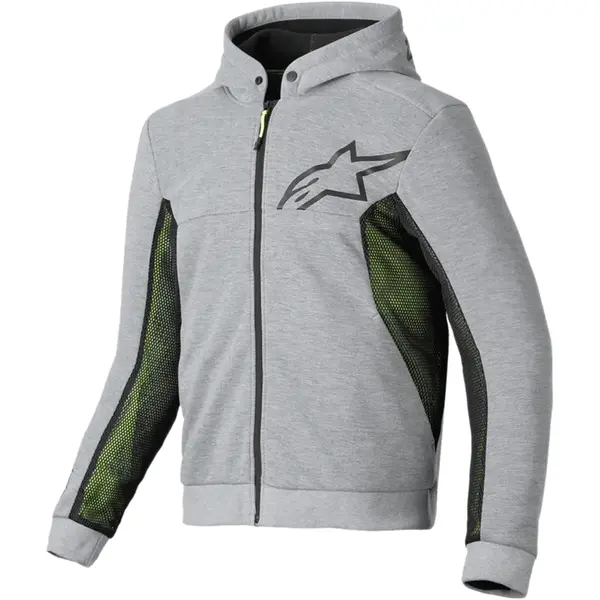 Jaqueta Alpinestars Chrome Air Sport Hoddie - Cinza Mescla/Preto