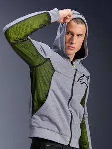 Imagem 5 de Jaqueta Alpinestars Chrome Air Sport Hoddie - Cinza Mescla/Preto (Ventilada)