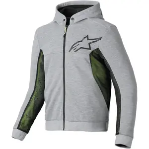 Jaqueta Alpinestars Chrome Air Sport Hoddie - Cinza Mescla/Preto