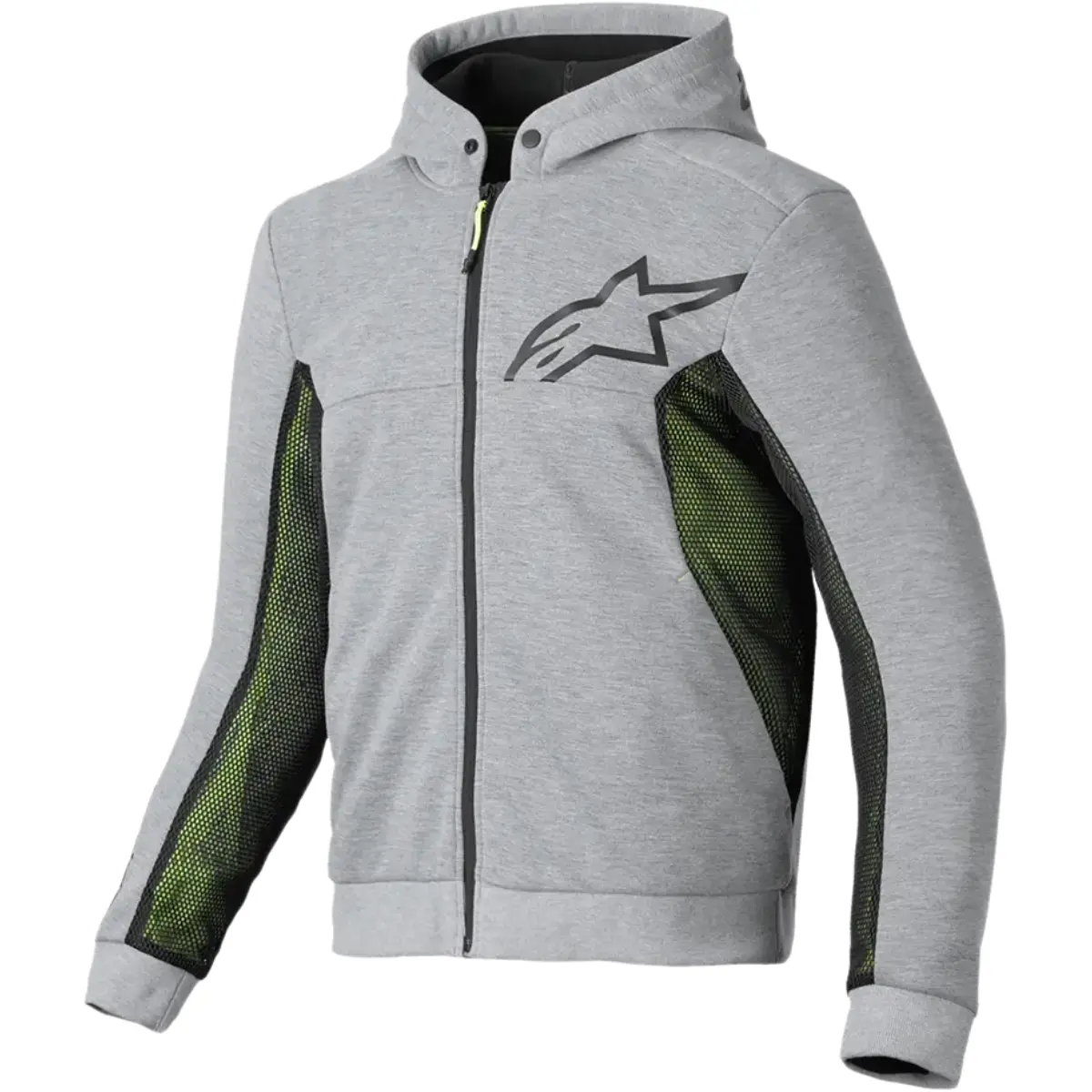 Jaqueta Alpinestars Chrome Air Sport Hoddie - Cinza Mescla/Preto