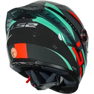 Imagem 9 de Capacete LS2 FF358 Pro Modok - Verde/Laranja