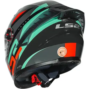 Imagem 8 de Capacete LS2 FF358 Pro Modok - Verde/Laranja