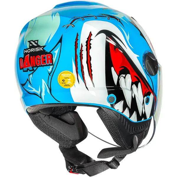 Capacete Norisk Orion SV Danger (Aberto) - Azul Fosco - Grid Motors