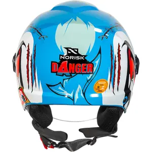 Imagem 9 de Capacete Norisk Orion SV Danger (Aberto) - Azul