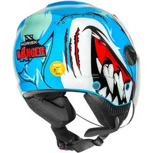 Imagem 8 de Capacete Norisk Orion SV Danger (Aberto) - Azul