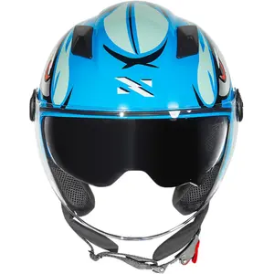 Imagem 5 de Capacete Norisk Orion SV Danger (Aberto) - Azul