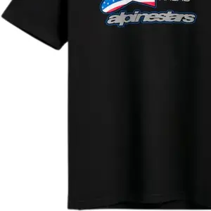 Imagem 4 de Camiseta Alpinestars National Preto/Cinza/Azul