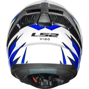 Imagem 9 de Capacete LS2 Vigo Flight - Branco/Azul/Vermelho