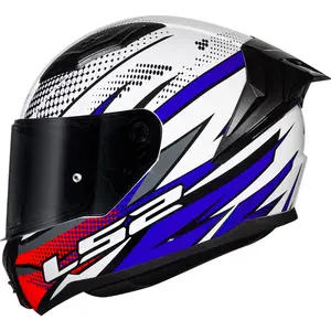 Imagem 1 de Capacete LS2 Vigo Flight - Branco/Azul/Vermelho