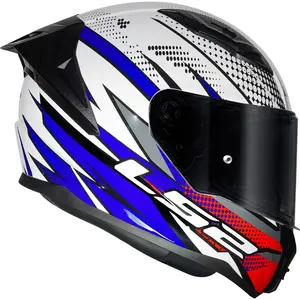 Imagem 2 de Capacete LS2 Vigo Flight - Branco/Azul/Vermelho