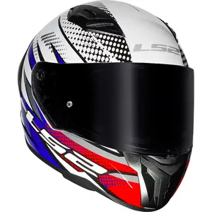 Imagem 5 de Capacete LS2 Vigo Flight - Branco/Azul/Vermelho