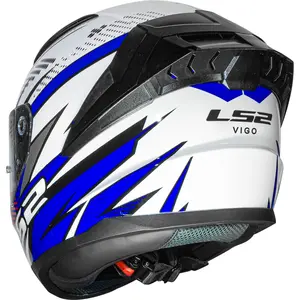 Imagem 6 de Capacete LS2 Vigo Flight - Branco/Azul/Vermelho