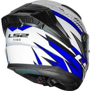 Imagem 7 de Capacete LS2 Vigo Flight - Branco/Azul/Vermelho