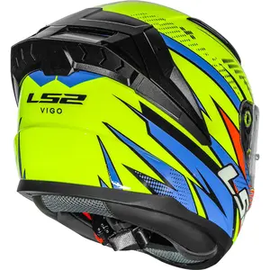 Imagem 8 de Capacete LS2 Vigo Flight - Amarelo Fluor/Laranja