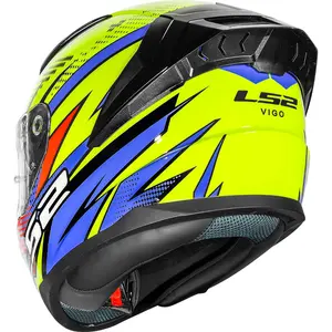 Imagem 7 de Capacete LS2 Vigo Flight - Amarelo Fluor/Laranja