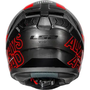 Imagem 10 de Capacete LS2 Vigo Shift - Cinza Jeans/Vermelho