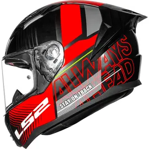Imagem 3 de Capacete LS2 Vigo Shift - Cinza Jeans/Vermelho