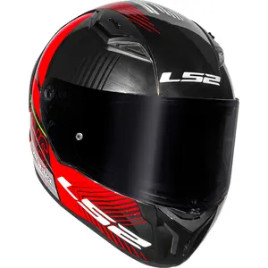 Imagem 5 de Capacete LS2 Vigo Shift - Cinza Jeans/Vermelho