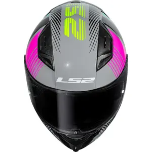 Imagem 9 de Capacete LS2 Vigo Shift - Cinza Claro/Rosa