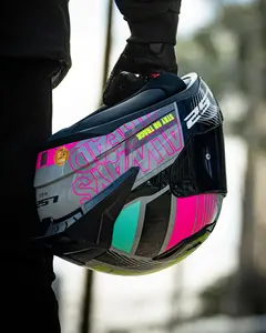 Imagem 12 de Capacete LS2 Vigo Shift - Cinza Claro/Rosa
