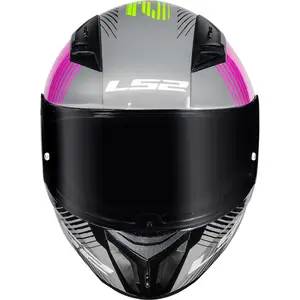 Imagem 4 de Capacete LS2 Vigo Shift - Cinza Claro/Rosa
